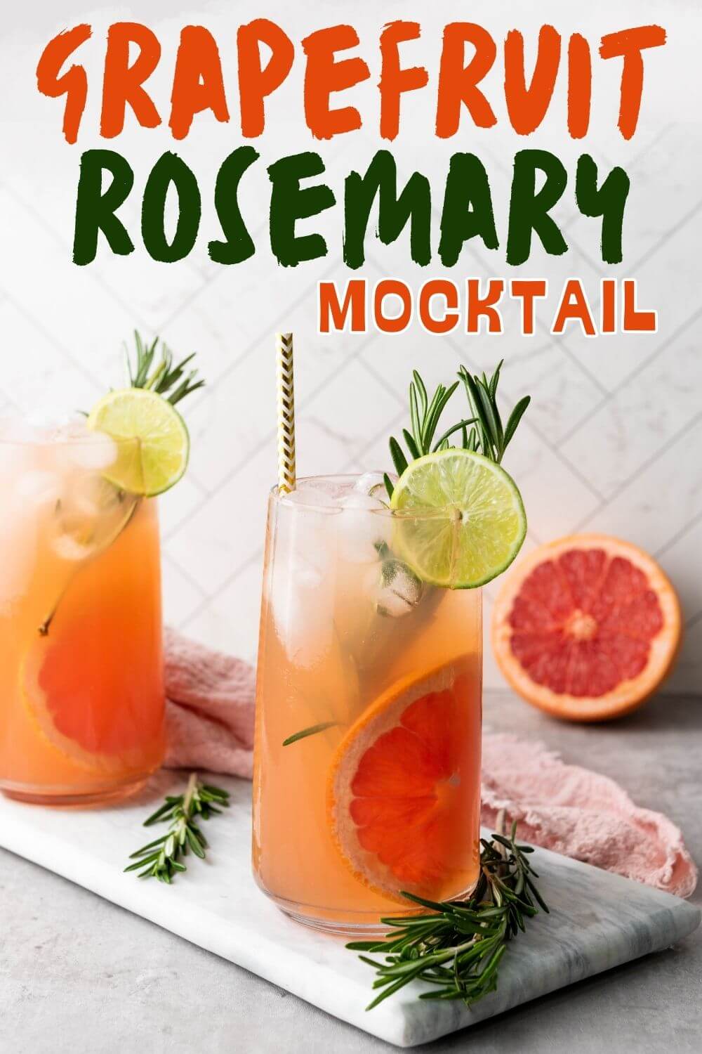 Grapefruit Rosemary Mocktail Recipe