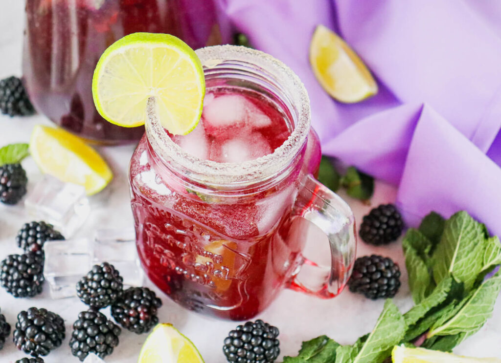 Blackberry Mojito Mocktail