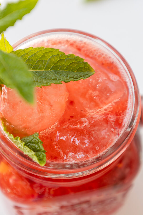 Adding ice cubes