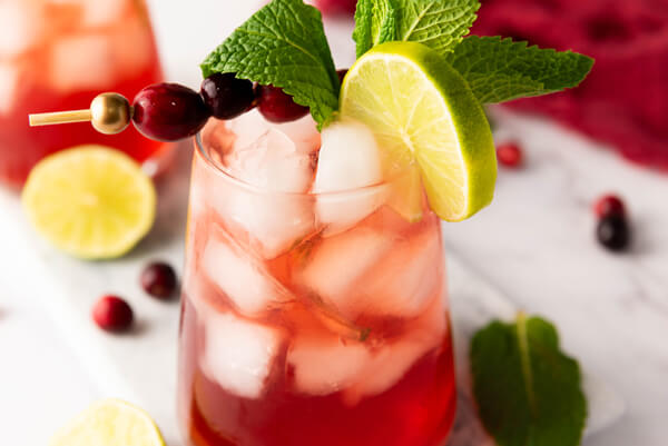 Cranberry Lime Mocktail