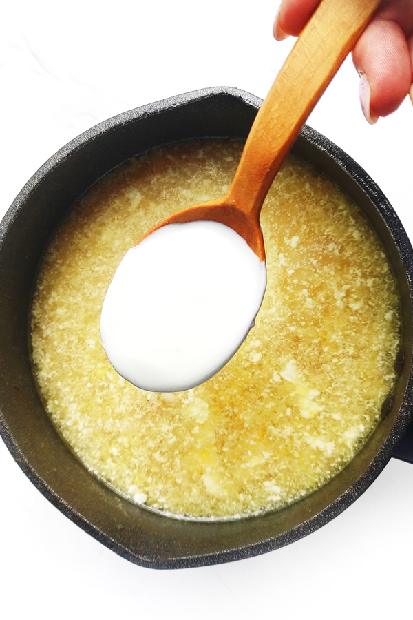 Adding heavy cream