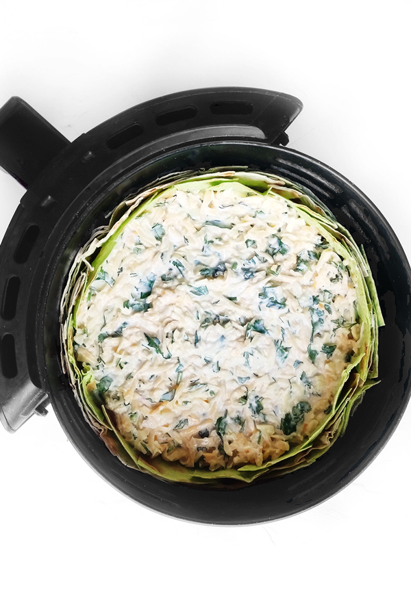 Cooking the queso dip