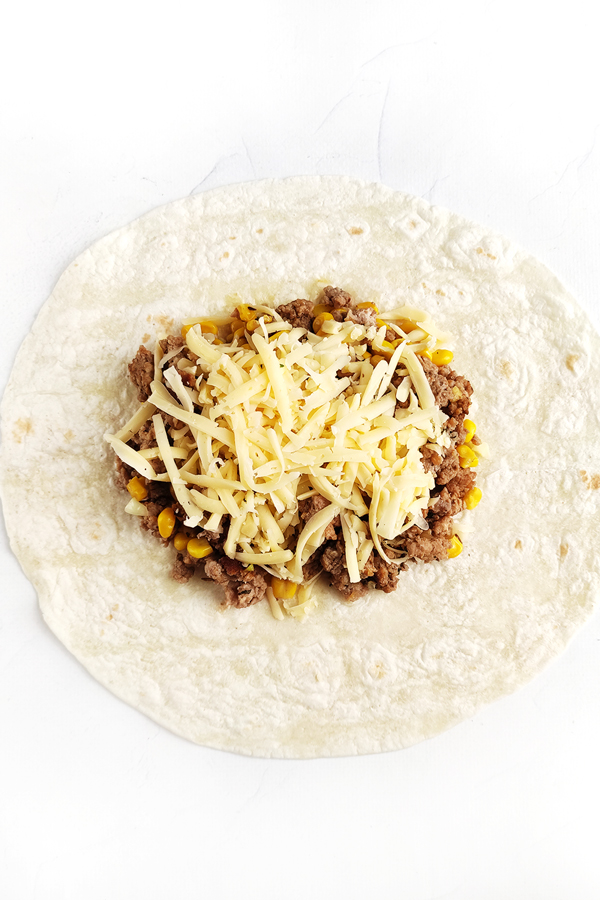 Sprinkling cheese on top