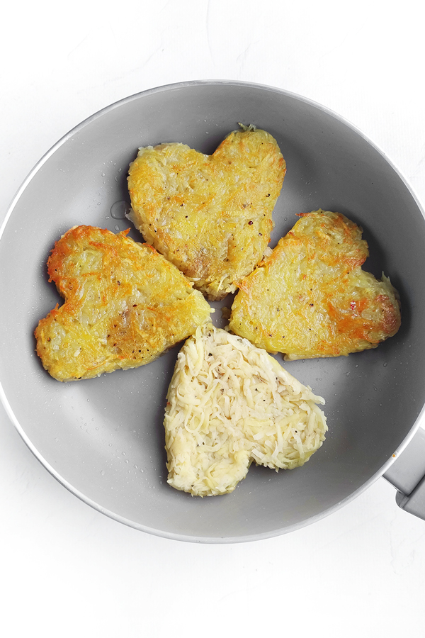 Cooking the hash brown