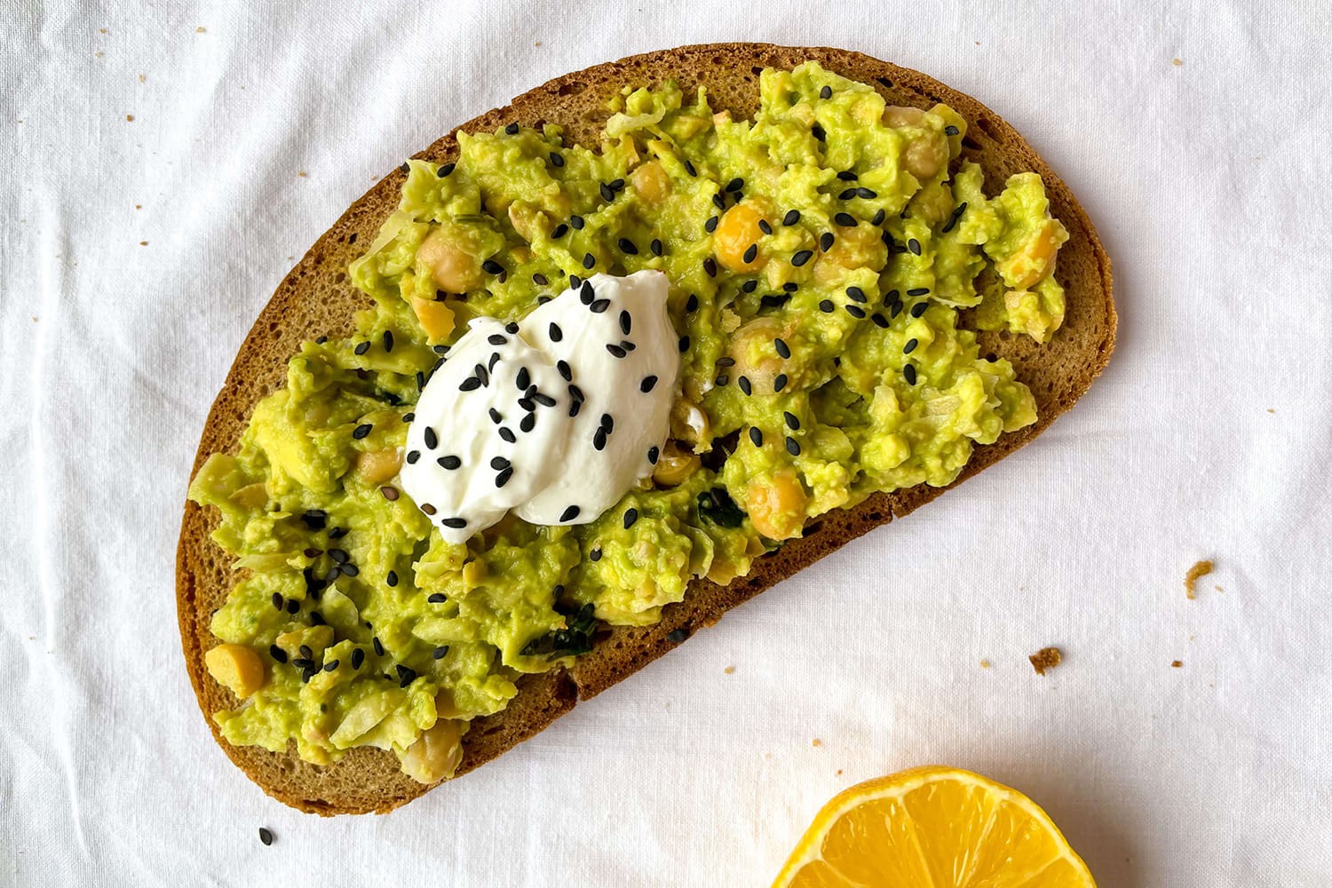 Avocado Chickpea Toast