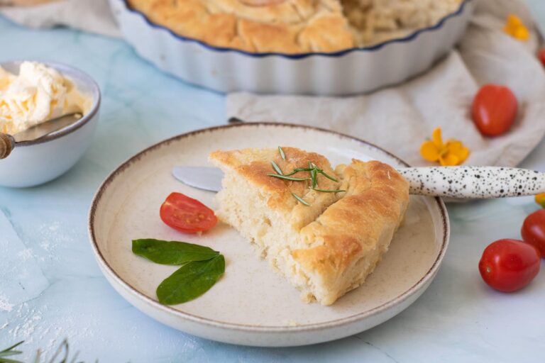 Focaccia Bread Slice