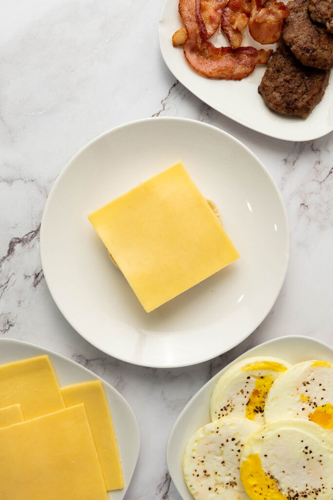 Adding Gouda cheese