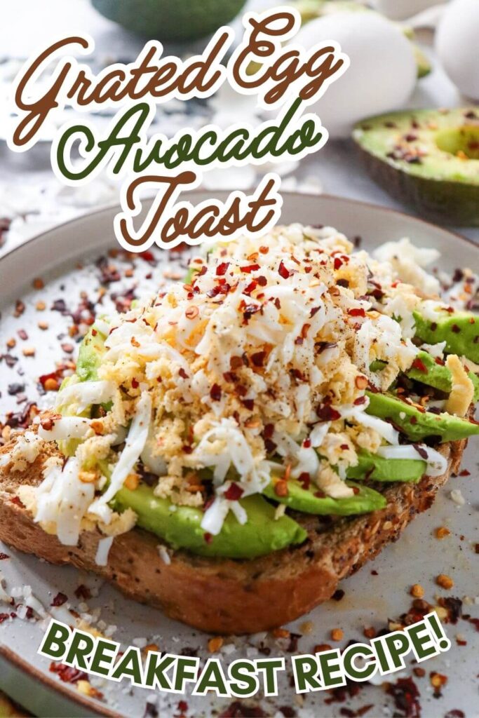 Grated Egg Avocado Toast