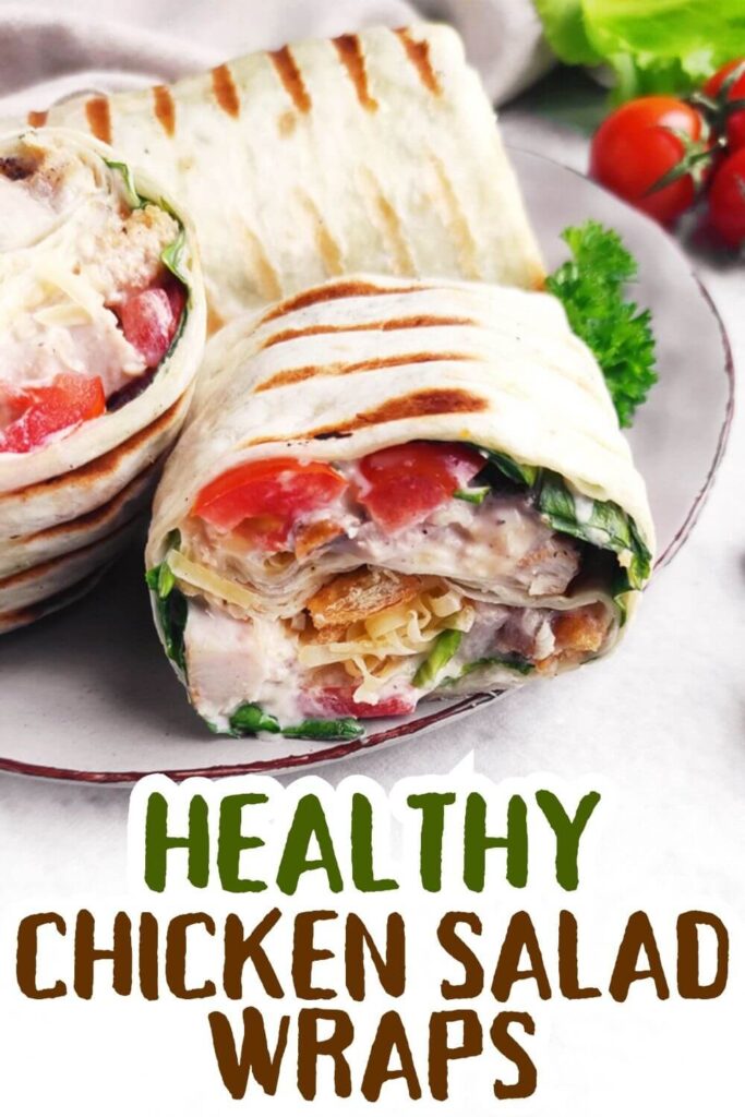 Healthy Chicken Caesar Salad Wraps