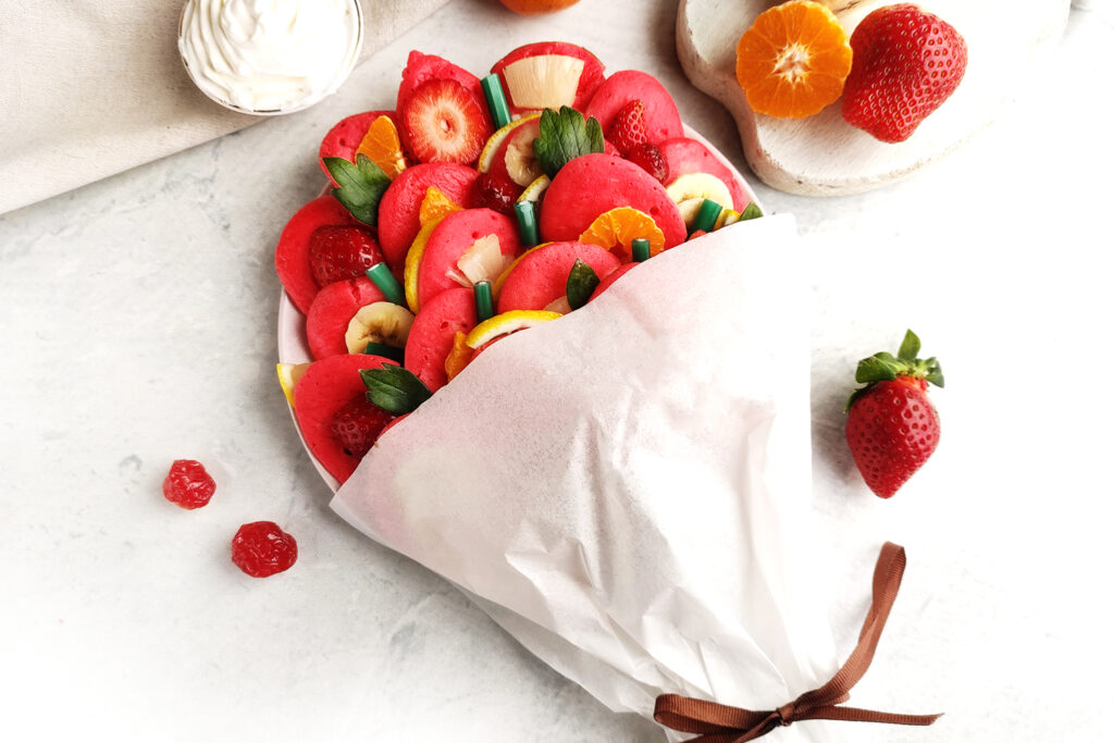 DIY Pancakes & Fruit Bouquet