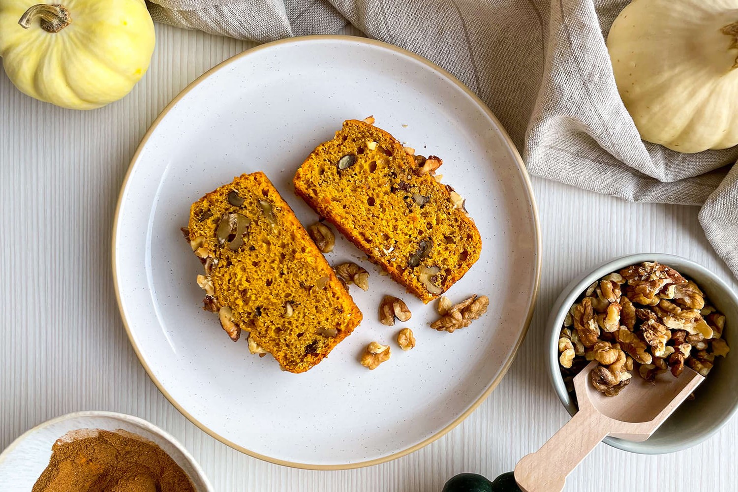 Coffee & Walnut Pumpkin Bread