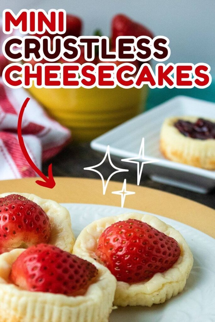 Mini Crustless Cheesecake