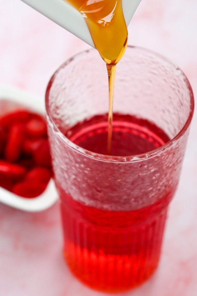 Adding honey